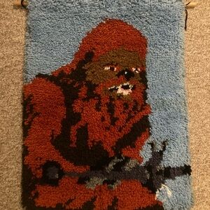 Vintage Star Wars Chewbacca Latchhook Wall Hanging